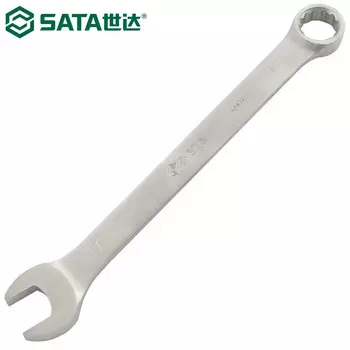 SATA 40515 ключ двойного назначения, рожковый ключ сливового цвета, хромованадиевая сталь, европейский стиль, 19 мм