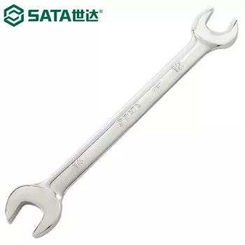 SATA 41205 рожковый ключ двойного назначения, двусторонний гаечный ключ, полностью полированный, 12x14 мм