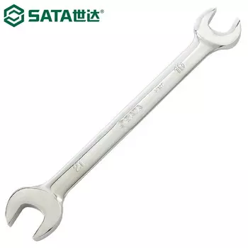 SATA 41216 двойной рожковый ключ, двусторонний гаечный ключ, полностью полированный, 5,5x7 мм