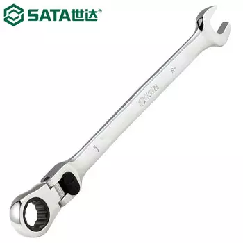 SATA 46806 трещотка с подвижной головкой, сливовой открытый ключ, сливовой открытый двойной быстродействующий ключ двойного назначения, 13 мм