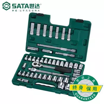 SATA, 46 предметов, серия 12,5 мм, метрические и дюймовые головки с храповым механизмом, набор головок Dafei, инструменты для ремонта автомобилей 09006