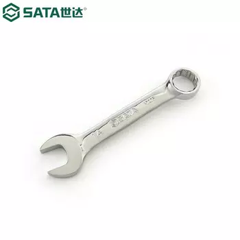 SATA 49210 полностью полированный короткий ключ двойного назначения 19 мм