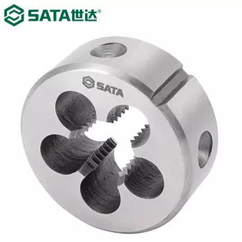 SATA 50910 круглая матрица, высокоскоростная стальная машина для нарезания резьбы с крупной резьбой, ручной гаечный ключ M10x1,5 мм