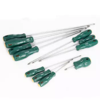 SATA 62303 Крестовая отвертка А серия #0*100ММ (2 шт.), толщина стержня М3*100ММ/шт.