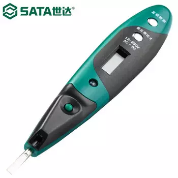 SATA 62602 электрическая ручка с цифровым дисплеем электрическая испытательная ручка электрическая испытательная ручка светодиодная лампа 12-220 В