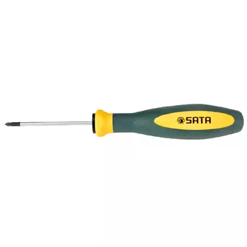 SATA 63603 G серия, трехцветная ручка, крестообразная отвертка, отвертка # 2x100 мм