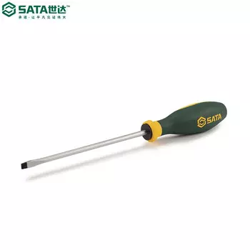 SATA 63718 G серия шлицевая отвертка с трехцветной ручкой 5x150 мм