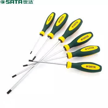 SATA 63723 G серия шлицевая отвертка с трехцветной ручкой 7x300 мм