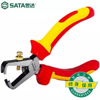 SATA 70141 Клещи для зачистки проводов, устойчивые к напряжению и изоляции согласно VDE, 6 дюймов.