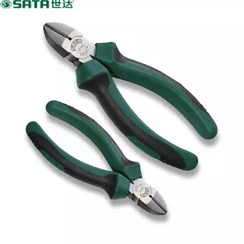 SATA 70201A диагональные плоскогубцы, мини-клещи для электрика, плоскогубцы со смещением, болторез 5 дюймов