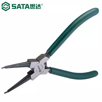 SATA 72033 Щипцы для стопорных колец Отверстие в немецком стиле с прямой горловиной Щипцы для внутреннего стопорного кольца Щипцы для стопорных колец многофункциональное отверстие с прямой головкой 9 дюймов