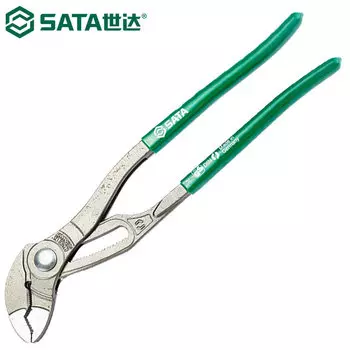 SATA 72411 плоскогубцы для водяного насоса серии G быстрая отладка ключ для водопроводных труб с большим отверстием подвижный трубный ключ 8 дюймов