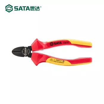 SATA 72615 G серия, изолированные VDE диагональные плоскогубцы, устойчивые к давлению, 6 дюймов