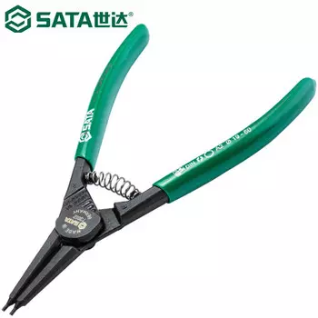 SATA 73010 Клещи для стопорных колец серии G. Клещи для внешних стопорных колец с прямыми губками в немецком стиле для валов. Клещи для стопорных колец, 5 дюймов, 0,9.
