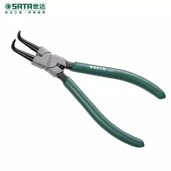 SATA 7-дюймовое отверстие с изогнутой горловиной, плоскогубцы для внутренних стопорных колец, плоскогубцы для внутреннего стопорного кольца суппорта, 175 мм, 72005 пятно