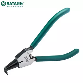 SATA 7-дюймовый вал, изогнутые плоскогубцы для стопорных колец, 7-дюймовые плоскогубцы для внешних стопорных колец, плоскогубцы для стопорных колец, пружинные плоскогубцы 72002