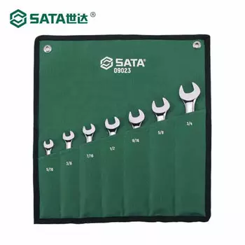 SATA, 7 предметов, полностью полированные двухцелевые быстрые ключи дюймового размера, инструмент с пластиной для гаечных ключей 09023