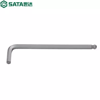 SATA 81108A Шестигранный ключ с удлиненной шаровой головкой из хром-ванадиевой стали, 4 мм