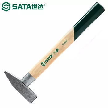 SATA 92405 молоток слесаря с деревянной ручкой, железный молоток, маленький молоток, ручной молоток, 800 г