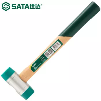 SATA 92503 молоток с деревянной ручкой, молоток с круглой головкой, железный молоток, ручной молоток, монтажный молоток, 35 мм