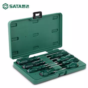 SATA 9306 Набор из 8 отверток серии A со шлицевой и крестовой головкой