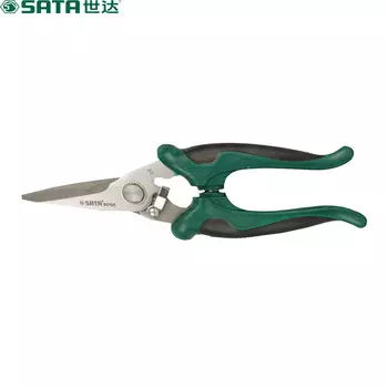 SATA 93105 двухцветная ручка, мощные универсальные ножницы для электрика, 7-дюймовые ножницы для электрика