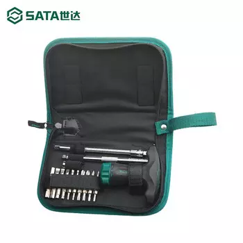 SATA 9341 Набор отверток с трещоткой и Т-образной рукояткой, 24 предмета