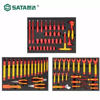 SATA набор для ремонта автомобилей на новых источниках энергии, 68 предметов 09928 - набор инструментов
