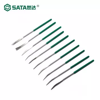 SATA Набор из 10 алмазных напильников специальной формы в ассортименте 3x140MM 03805-шлифовальные инструменты по металлу