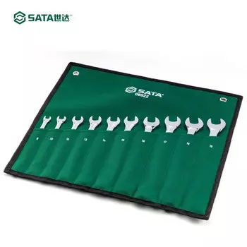 SATA набор из 10 полностью полированных ключей двойного назначения 08022 - набор быстрых ключей для ремонта автомобилей