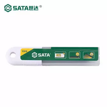 SATA Набор из 10 титановых лезвий для универсального ножа, 8 секций, 18x100 мм, 93616, лезвие для ножа для бумаги