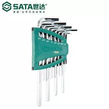 SATA Набор из 12 дюймовых удлиненных шестигранных ключей Набор дюймовых удлиненных шестигранных ключей 09108 на складе