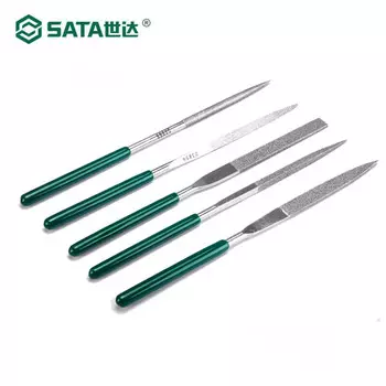 SATA, набор из 5 алмазных напильников 5x180 мм, 03850-напильник, шлифовальный инструмент, маленький напильник
