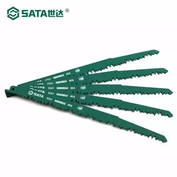 SATA, набор из 5 полотен для сабельных пил 240MM_5T 93321S, пильное полотно с крупными зубьями и мелкими зубьями, сабельное пильное полотно
