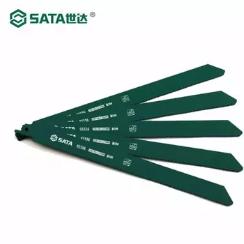 SATA, набор из 5 полотен для сабельных пил 228MM_10-14T 93336S, пильное полотно с грубыми зубьями и мелкими зубьями, сабельное пильное полотно