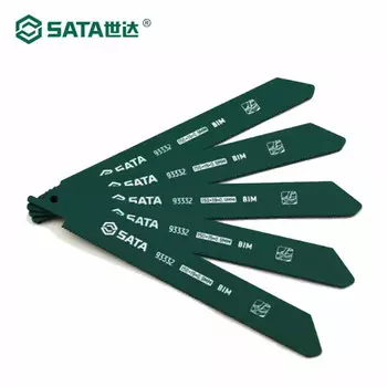SATA, набор из 5 полотен для сабельных пил 150MM_18T 93332S, пильное полотно с грубыми зубьями и мелкими зубьями, сабельное пильное полотно