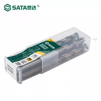 SATA Набор из 5 предметов: кобальтсодержащее спиральное сверло с прямым хвостовиком, сверло из сверлильного сплава высокой твердости 10,0 мм 52400