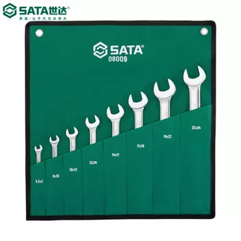 SATA Набор из 8 полностью полированных двусторонних ключей 08008
