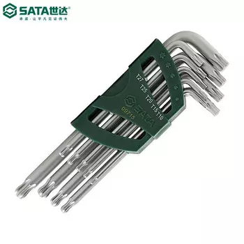 SATA Набор из 9 шестигранных ключей L-образной формы со сферической головкой и внутренним шестигранником 09715