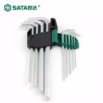 SATA Набор из 9 специальных длинных шестигранных ключей из хромованадиевой стали 09103A - шестигранный ключ