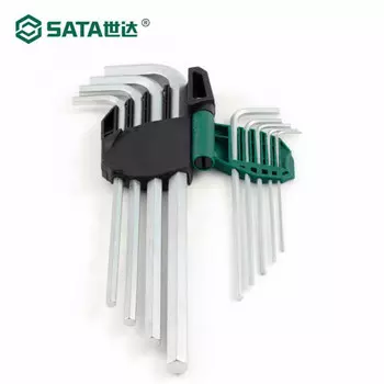 SATA Набор из 9 специальных длинных шестигранных ключей из хромованадиевой стали 09103A - шестигранный ключ