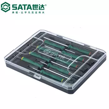 SATA Tools, набор из 9 плоских и крестообразных микроотверток 09316