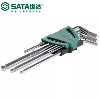 SATA Tools, набор из 9 шестигранных ключей с удлиненной шаровой головкой 09101