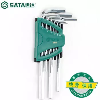 SATA Tools Набор шестигранных отверток L-образной формы, расширенный Т-образный шестигранный ключ шестигранный ключ 09107