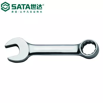 SATA Tools Полностью полированный короткий гаечный ключ двойного назначения 10 мм 49201