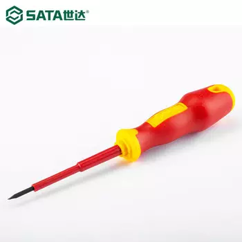 SATA Tools T series Изолированная отвертка с двухцветной ручкой 2,5x75MM 61321