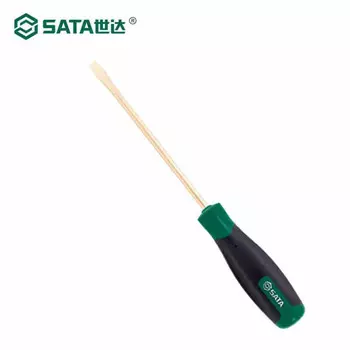 SATA Взрывозащищенная плоская отвертка из бериллиевой бронзы 6x150MM Отвертка с отверткой 31142