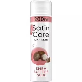 Satin Care Интимный уход Гель для бритья для женщин 200 мл Масло Ши Шелк Gillette