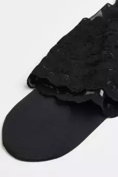 Satin touch 20 stay up H&M, черный