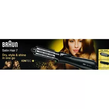 Satinhair7 Dry Style & Shine Кисть горячего воздуха Iontec 700 Вт, Braun